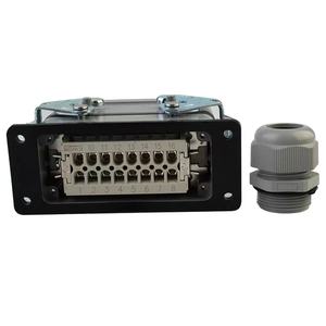 Konektor Tugas Berat HDC-HE-024-1 <span class=keywords><strong>2</strong></span> <span class=keywords><strong>3</strong></span> 4 F M 24pin Konektor Industri Persegi Panjang - Product Image 4