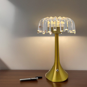 Lámpara de noche de escritorio moderna, decoración artística, iluminación LED, luces de mesa, cafetería moderna, restaurante, lámpara de mesa acrílica Usb - Product Image 1