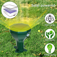 Répulsif de souris sonique extérieur à énergie solaire GH-205 étanche pour rongeurs et taupes