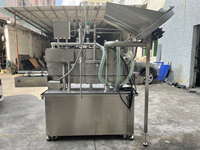 Machine de capsulage automatique à vapeur sous vide pour bocal en verre bouteille capsuleuse couvercle d'alimentation