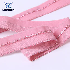 Nice Style Knitted 3D <strong>Pattern</strong> Jacquard Fold Over Underwear Bra Elastic Webbing Strap - Product Image 6