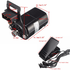 QY <b>Sewing</b> <b>Machine</b> Motor 100W 110V With Foot Pedal Electric Motor For Garment Processing Equipment - Product Image 3