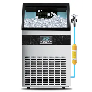 100 Kg Automatic Commercial Block Ice Making Machine For Food Beverage Shop Cube Ice Maker