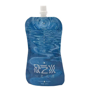 Pochette souple personnalisée de 300 ml en aluminium, anti-fuite, durable, avec bec verseur, pour vodka, bière, eau minérale, jus - Product Image 1