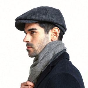 Casquette Gavroche en Feutre de Laine à Carreaux Personnalisée 50% Laine pour Homme - Product Image 4