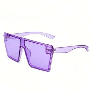 Gafas de Sol de Moda con Degradado de Color Caramelo, Montura Cuadrada Extra Grande para Mujer, 2021 - Product Image 5