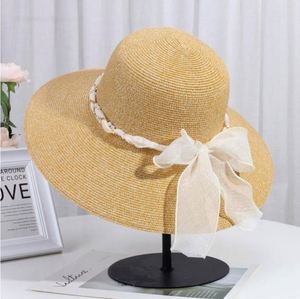 New Fashion Trade Lace Chain Yellow Beads Beach Straw <b>Hat</b> <b>Summer</b> Women - Product Image 3