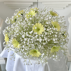 Nouvelle arrivée bébé <span class=keywords><strong>souffle</strong></span> Rose décorer fête de mariage événements photographie accessoire boule de fleurs - Product Image 3