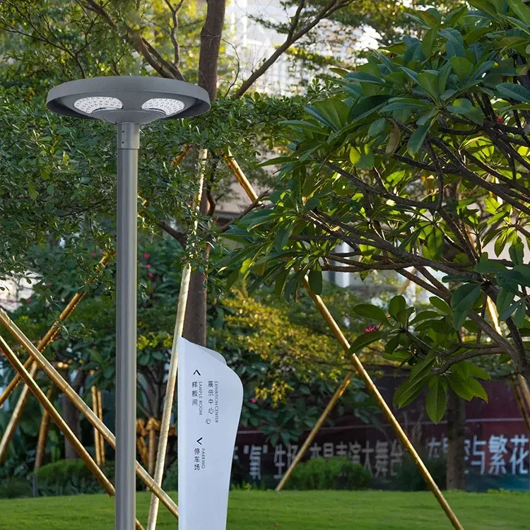 Hersteller Solar beleuchtung Garten leuchte Intelligente Steuerung Aluminium Garten leuchten Solar betrieben für Landschaft Villa Yard