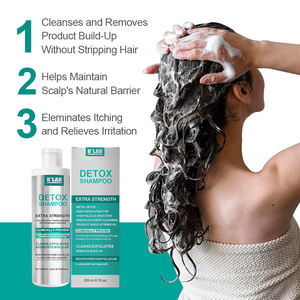 Soins capillaires de marque privée Shampooing détox clarifiant pour tous les types de cheveux Nourrir les follicules Apaiser l'irritation du cuir chevelu Shampooing détox - Product Image 6