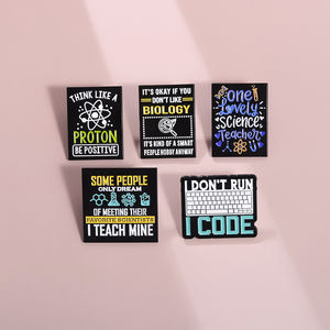 Dessin animé réactif chimique éléments émail broche mode vêtements accessoires cadeau pour les amis - Product Image 2