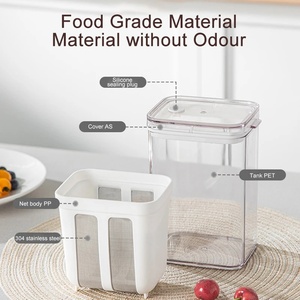 Filtre en acier inoxydable pour yaourt grec écologique <span class=keywords><strong>Metka</strong></span>, pour la séparation du lactosérum, séparateur d'humidité pour le fromage, passoires - Product Image 4