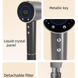 Professional Hair Dryer 3 Speeds Temperature One <b>Step</b> Cool Shot 110000rpm High Speed Ionic Blow Dryer Set With LCD Display - Product Image 4