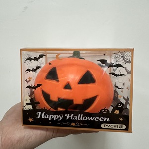 Wholesale 15cm Super <b>Large</b> Halloween Pumpkin Squishy Toy Flour Filled Orange Squeeze Ball with Halloween <b>Gifts</b> <b>Box</b> - Product Image 5