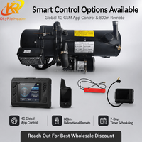 Chauffe-eau diesel 15KW 12V 24V à faible bruit, préchauffeur de liquide de refroidissement avec télécommande LCD pour bateau, camping-car, fourgonnette – Direct Usine
