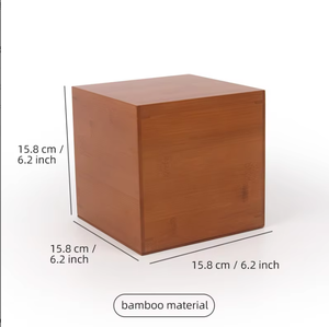 Urne en bambou à couvercle coulissant, petit cercueil unique pour animaux de compagnie, conteneur léger en bambou pour cendres d'animaux pour la commémoration quotidienne - Product Image 3