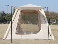 Grande tente de camping gonflable d'extérieur en Oxford, résistante au vent, au soleil et à la pluie, quatre saisons, double couche, ouverture automatique rapide