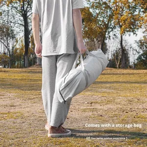 Ngoài Trời Dệt Bạc Tráng Bướm Hình Cắm Trại Dã Ngoại Lều Tán Chống Mưa Màu Đen Bóng Râm Cánh Buồm Lưới - Product Image 5