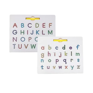 Tablero de Trazado del Alfabeto de Doble Cara, Juguete Educativo con Letras Mayúsculas <span class=keywords><strong>y</strong></span> Minúsculas de Colores para Niños - Product Image 1