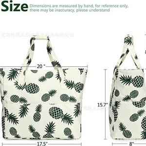 Bolso de mano Oxford de gran capacidad para mujer, bolso de mano multifuncional a la moda con cremallera, impermeable para viajes - Product Image 2