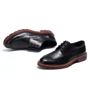 รองเท้าหนังแท้แบบทางการสำหรับผู้ชายรองเท้าลำลองแบบโบรกระบายอากาศได้ดีใหม่ฤดูใบไม้ผลิ - Product Image 3