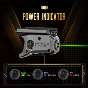 Warriorland Tactische Groene <span class=keywords><strong>Laser</strong></span> Met Aangepaste Lichtlager <span class=keywords><strong>Holster</strong></span> Ultra Heldere 515-53nm Knop Batterij Cr1/3a Binnen - Product Image 2