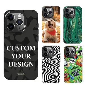 TENCHEN 2024 capa personalizada para celular iphone, capa de imd tpu transparente fosca, novidade