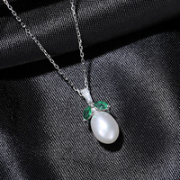Collier ras-de-cou court en argent S925 avec pendentif perle, style minimaliste coréen, pour femme