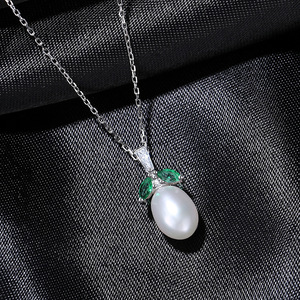 Nouveau collier pendentif Arbre de Vie en argent sterling S925 avec perle d'eau douce pour femme, vente en gros d'usine de bijoux - Product Image 5