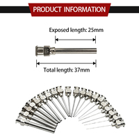 Aiguille distributrice de colle avec pointe pinceau, raccord Luer Lock, entièrement en acier inoxydable,aiguille de distribution