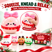Nouveauté : Jouet Squishy de Noël, Jouets à Presser de Noël, Jouet Squishy Géant à Presser et à Fronter, Jouet Promotionnel