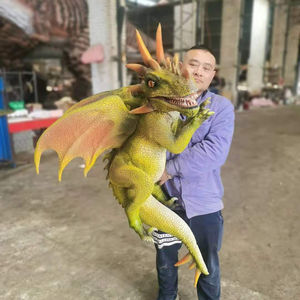 Fiesta de cumpleaños para niños incluso promoción realista hacer diversión dragón dinosaurio marioneta mano dinosaurio dragón marioneta <span class=keywords><strong>Muppets</strong></span> dragón mascota - Product Image 2