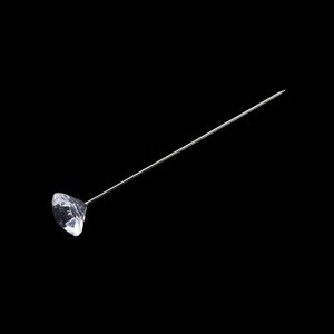 Épingles à fleurs en acier inoxydable pour bouquets, corsages et vêtements, avec tête en cristal diamant, vente en gros - Product Image 3