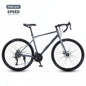 Vélo de route en aluminium ERMA à 24 vitesses, vitesse variable, pour étudiants, guidon courbé, double frein à disque, capacité de charge de 120 kg - Product Image 5