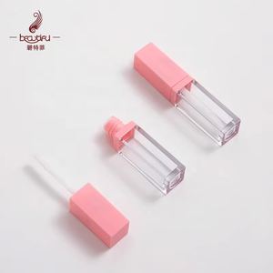 ABS + PETG chai dày tường vuông Nhựa 5ml bán buôn rỗng sang trọng rõ ràng tùy chỉnh Lip Gloss Ống - Product Image 2