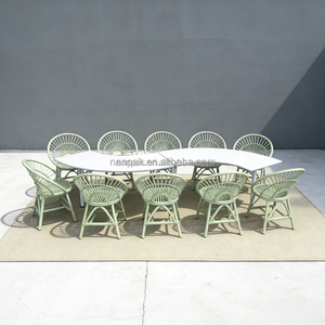 Silla de Ratán para Niños con Mesa en Forma de S, 5 Colores Pastel: Beige/Blanco/Rosa/Morado/Verde, Alquiler para Eventos, Muebles Infantiles para Fiestas al Aire Libre - Product Image 3