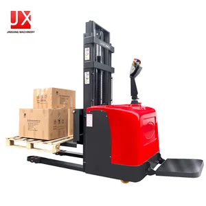 Đầy đủ điện Pallet xách tay Stacker Xe nâng tay 1000kg Tự Tải nâng Stacker tất cả các địa hình 2ton Stacker điện jack