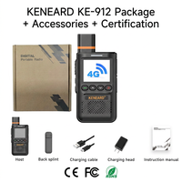 KENEARD KE-912 Talkie-walkie PoC 4G LTE Ultra Léger 99g 2000mAh 100H en veille Radio Push-to-Talk pour Restaurant, Commerce de Détail, Événements