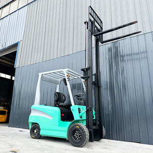 Gratis pengiriman 1Ton 1,5 ton 2ton 2.5Tonne CE baterai pertanian Forklift gudang bengkel 4 roda Mini Gabelstapler Forklift listrik - Product Image 1