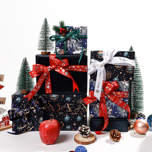 New Design Christmas Gift Wrapping Foil <b>Paper</b> 43*300 cm 3 Roll a Set Foil Wrap <b>Paper</b> <b>Packing</b> - Product Image 2