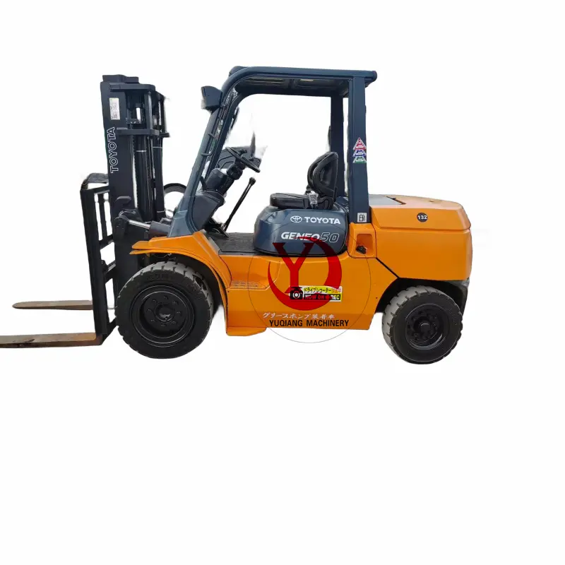 Obral Toyota 50 Forklift tangan kedua harga pabrik murah 5ton Forklift bekas