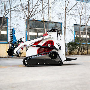 Mini-chargeuse sur pneus Soamte, moteur diesel certifié EPA, moteur Kubota, chenilles, 950 kg, garantie de 2 ans, pompe YUKEN, boîte de vitesses Huade - Product Image 1