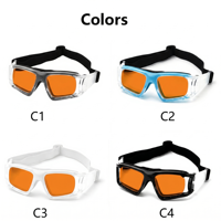 Lentes 100% Anti Luz Azul Resistentes a Impactos, Marco de TPE Envolvente, Hebilla Giratoria Desmontable, Compatible con Miopía, Unisex, para Baloncesto y Deportes