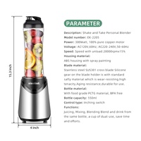 Mixeur Portable de qualité alimentaire, certifié CE GS CB ROHS, meilleure vente