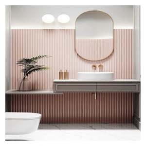 Mueble de Baño de Diseño Italiano con Superficie Lacada, Mueble de Baño con Gabinete, Lavabo de Pared, Lavabo de Piedra - Product Image 2