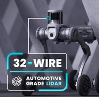 Robot chien quadrupède à roues Unitrees B2 B2-W, protection IP67, mode hybride roue-jambe, charge utile lourde, industriel, en stock