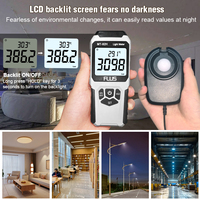 Haute précision numérique Lux mètre illuminomètre mesure de la luminosité Lux/FC testeur photomètre luxmètre