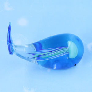 Mới đến Biển Đại Dương Murano Chụp đèn Thủy Tinh Cá Heo Cá voi với sứa bên trong bức tượng - Product Image 4