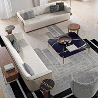 Sofá Foshan de lujo moderno de diseño italiano, sofás de Villa de sala de estar de alta calidad para el hogar, Hotel de lujo