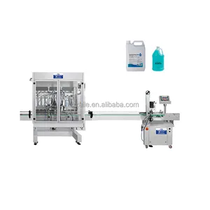 Automatic servo motor piston filling machine olive oil hair spray liquid alcohol hand washing gel filling sealing machine